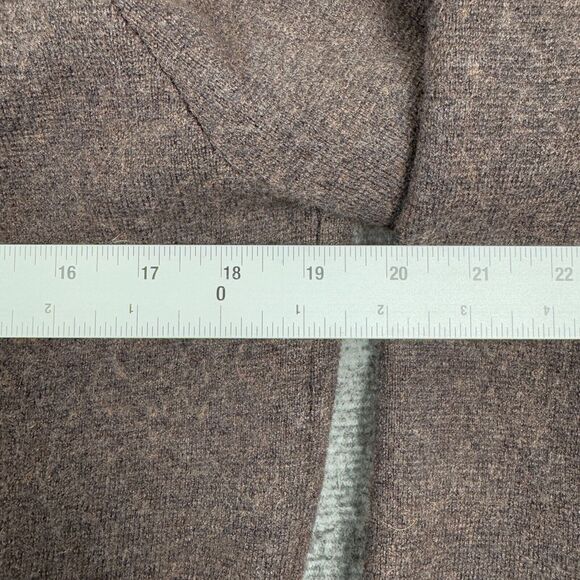 Turtleson Merino Wool Sweater Women's Large Brown Casual Preppy Long Sleeve - Picture 6 of 8